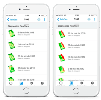 Captura de pantalla con identificación de posibles plagas y enfermedades