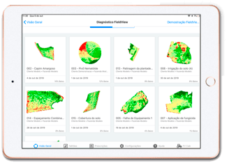 Visualización del desarrollo de los lotes en Diagnóstico FieldView