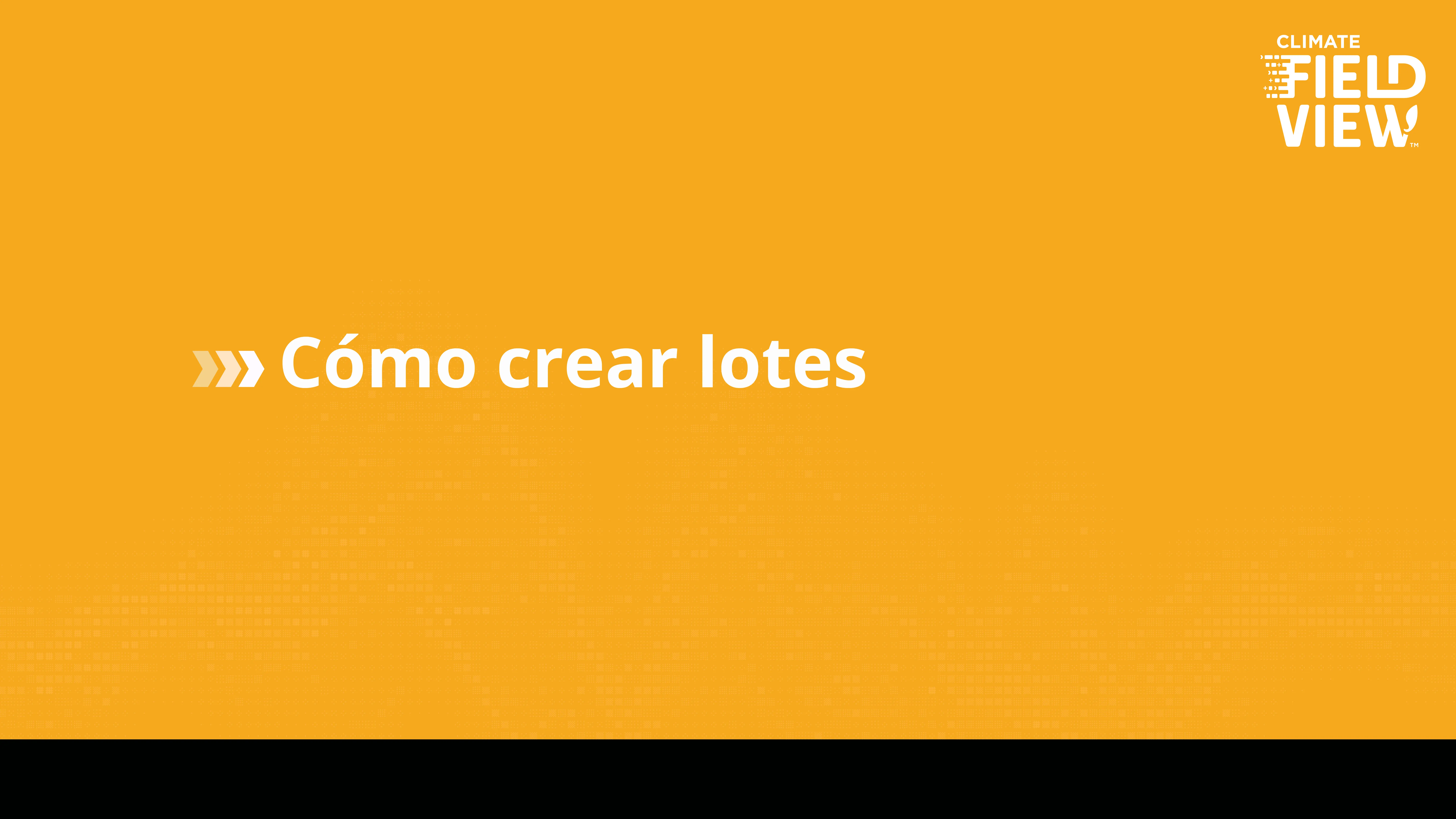 Cómo crear lotes